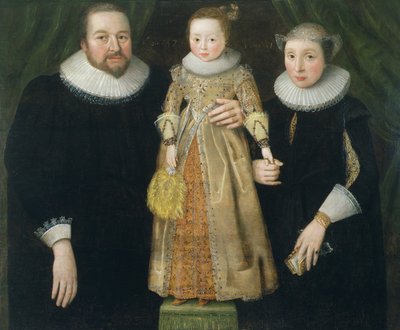 Porträt einer Familie, 1627 von English School